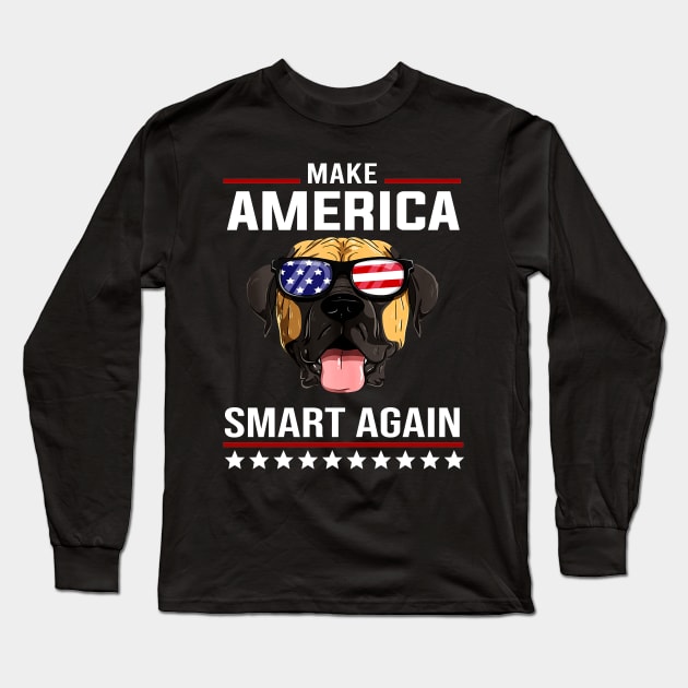 Make America Smart Again Long Sleeve T-Shirt by DragonTees